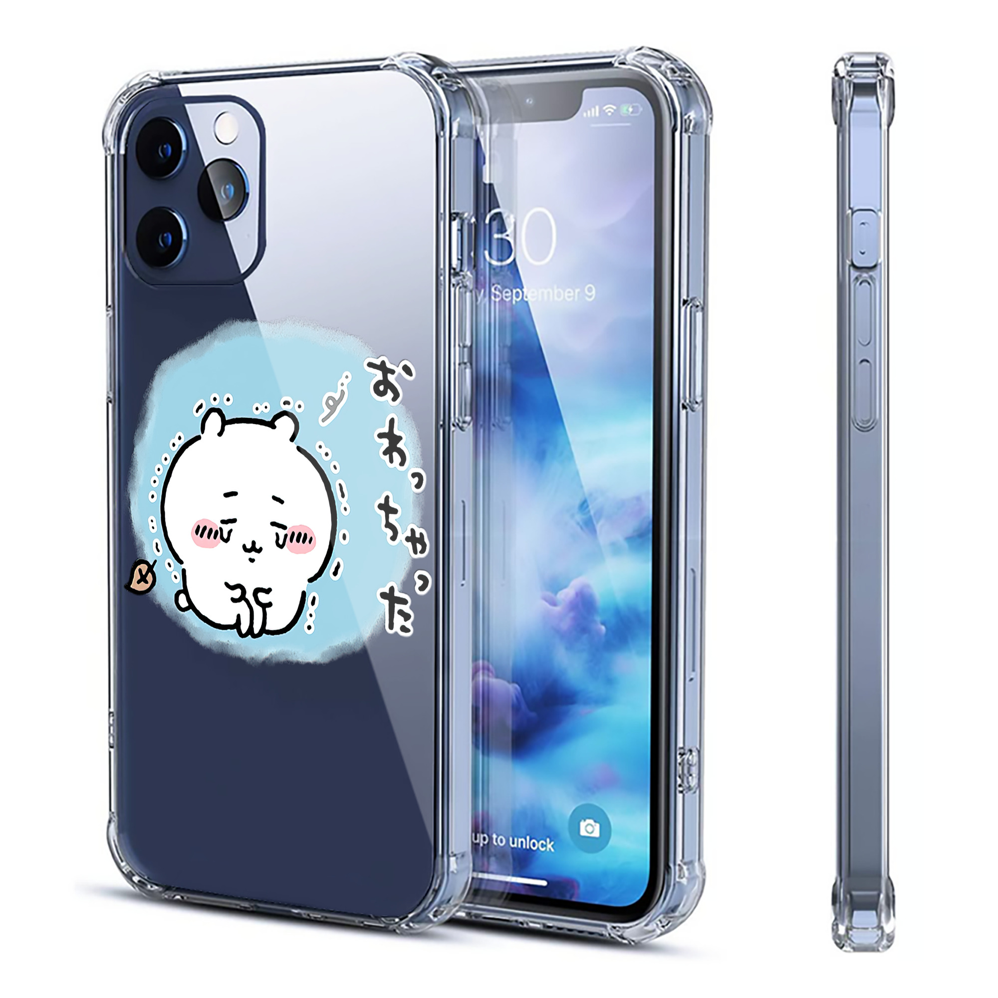 （画像用） ちいかわ ちいかわ Chii-kawa chiikawa 【iPhone 12シリーズ対応】透明スマホケース（クリアソフトケース）